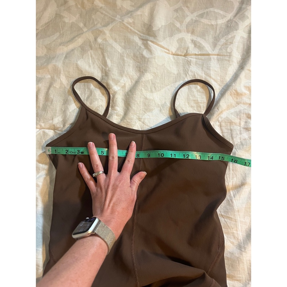 Lululemon Ribbed Contoured
Unitard 6" Java size 10 yoga - Picture 6 of 9